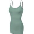 thumbnail image 1 of Essential Basic Women's Basic Casual Long Camisole Cami Top Regular and Plus Sizes, 1 of 4