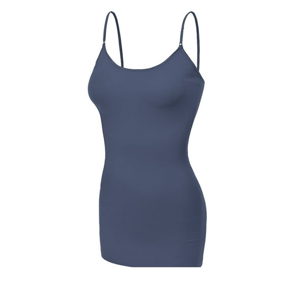 Essential Basic Women's Basic Casual Long Camisole Cami Top Regular Sizes