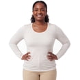 thumbnail image 1 of Emmalise Women's Basic Long Sleeve Crew Neck Casual T-Shirt, Oatmeal, 1 of 7