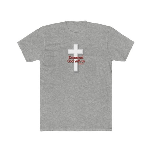 Emmanuel God With Us Men's Cotton Crew Tee