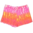 thumbnail image 1 of Emme Jordan Junior's Fuzzy Pajama Shorts - Pink Tie Dye, Medium, 1 of 4