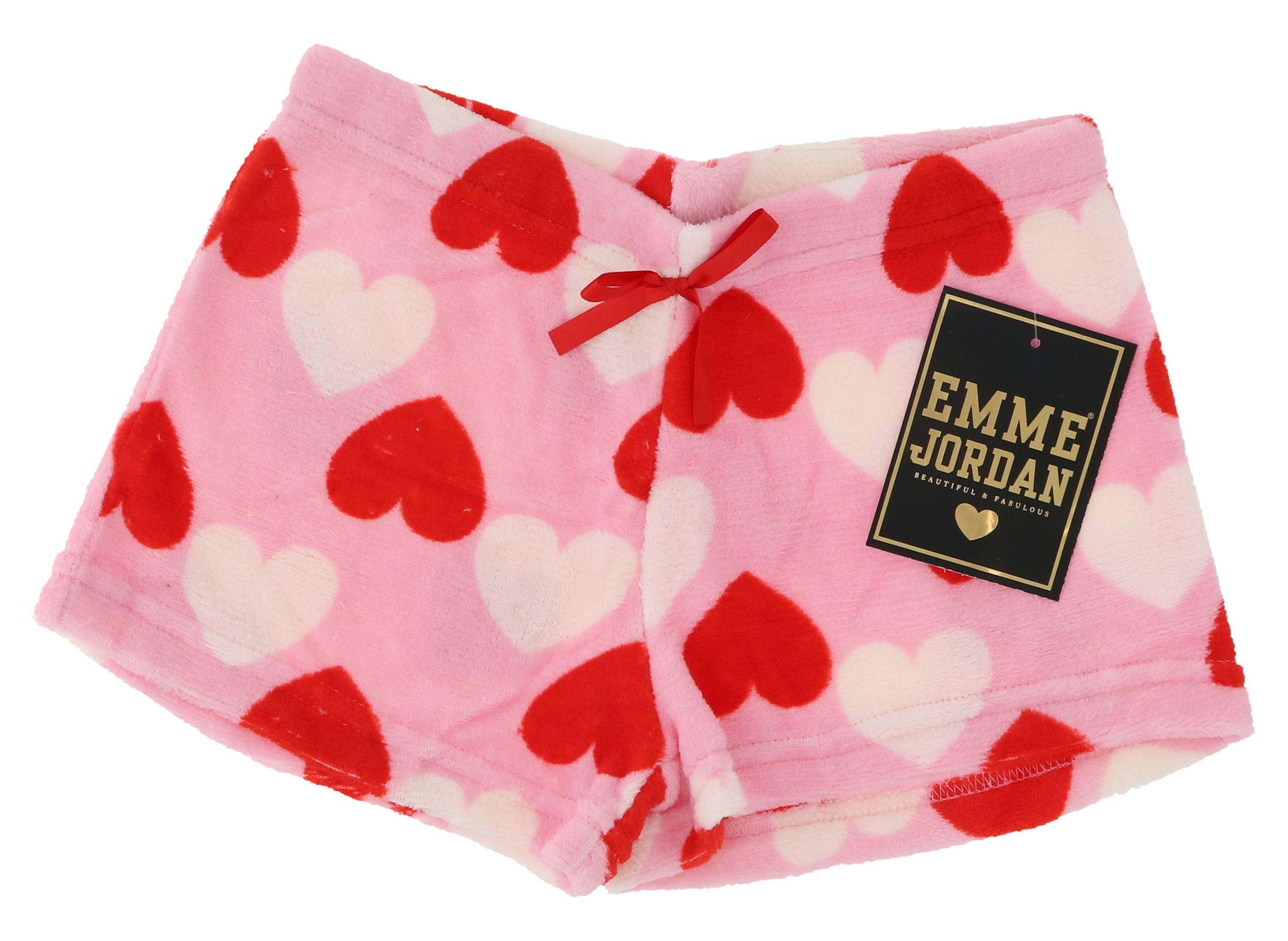 ルームウェア・パジャマ Milky pile heart short pants John Galt Heart Emery Pajama Shorts | PacSun