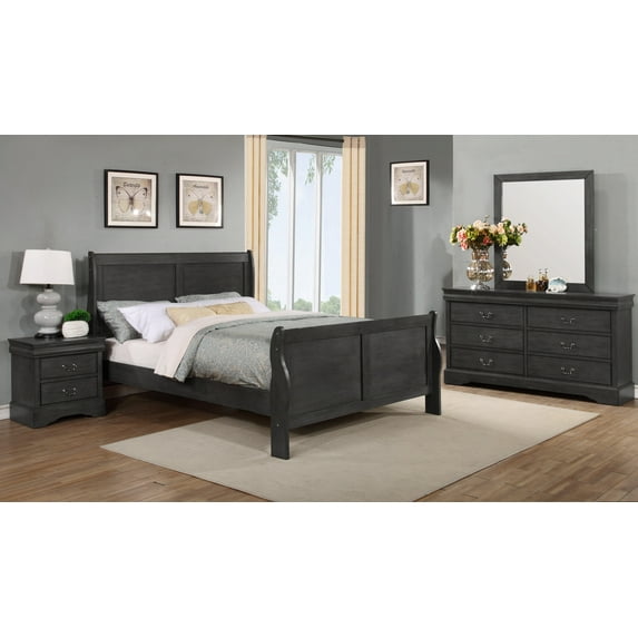 Emmet Louis Phillippe Bedroom Set (4pc/5pc)