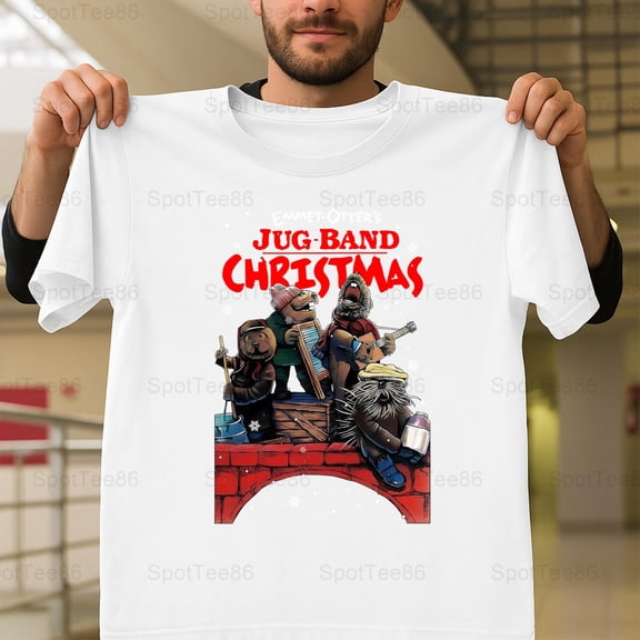 Emmet Otter's Jug-Band Christmas Retro Vintage Holiday Graphic V11632 Unisex T-Shirt, Up to Size 5XL