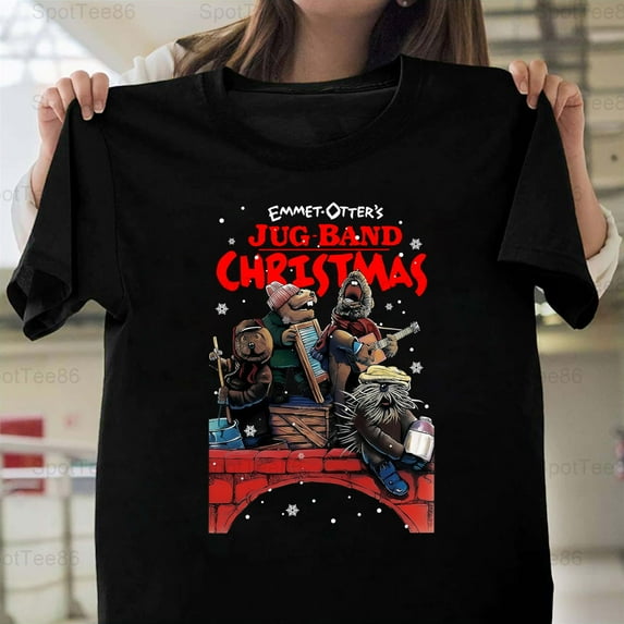 Emmet Otter's Jug-Band Christmas Retro Vintage Holiday Graphic V11632 Unisex T-Shirt, Up to Size 5XL