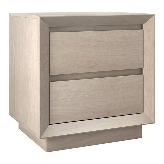 Evelyn&Zoe Modern/Contemporary 24" Wide Alder White Nightstand