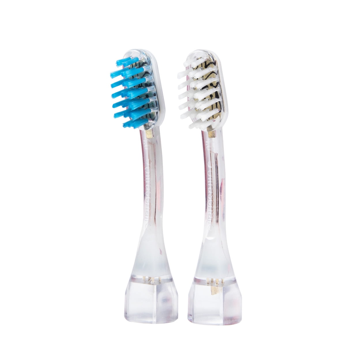 Emmi®-dent Platinum 4-PIN Bristle-Head Attachments - Electric Toothbrush Replacement Heads. Cleans with Ultrasound Waves. BRACES Cleaning, 2 Pack)