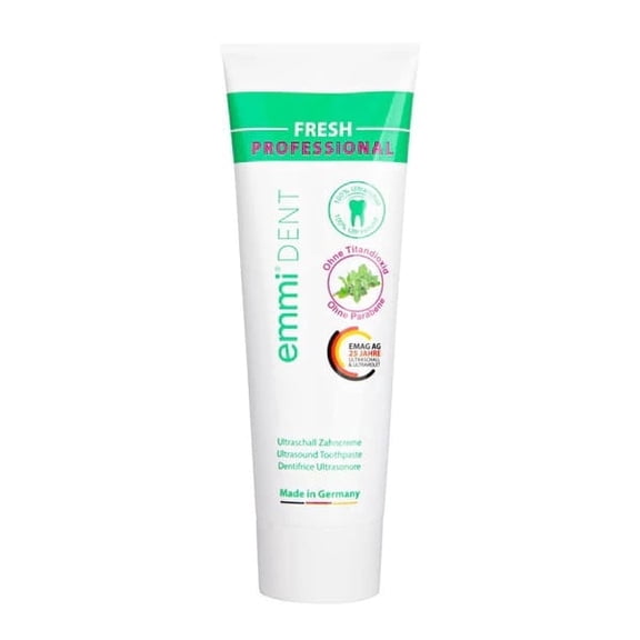 Emmi-dent Ultrasonic Toothpaste with Micro-Cleaning Bubbles (Fresh with Fluoride, 2x 2.5 oz packs)
