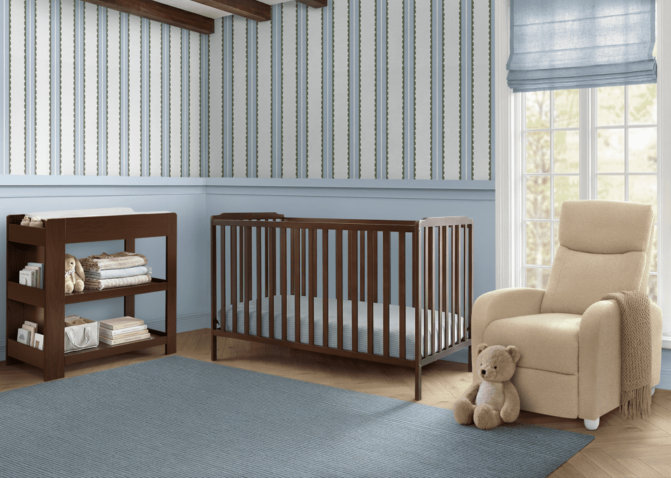 Emmie Nursery 4-in-1 Convertible Crib with Changing Table Under $400