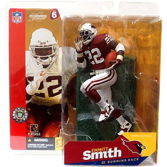 Emmitt Smith Action Figure Red/White Gloves Variant NFL