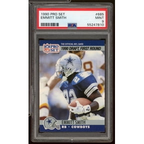 Emmitt Smith Rookie Card 1990 Pro Set #685 PSA 9