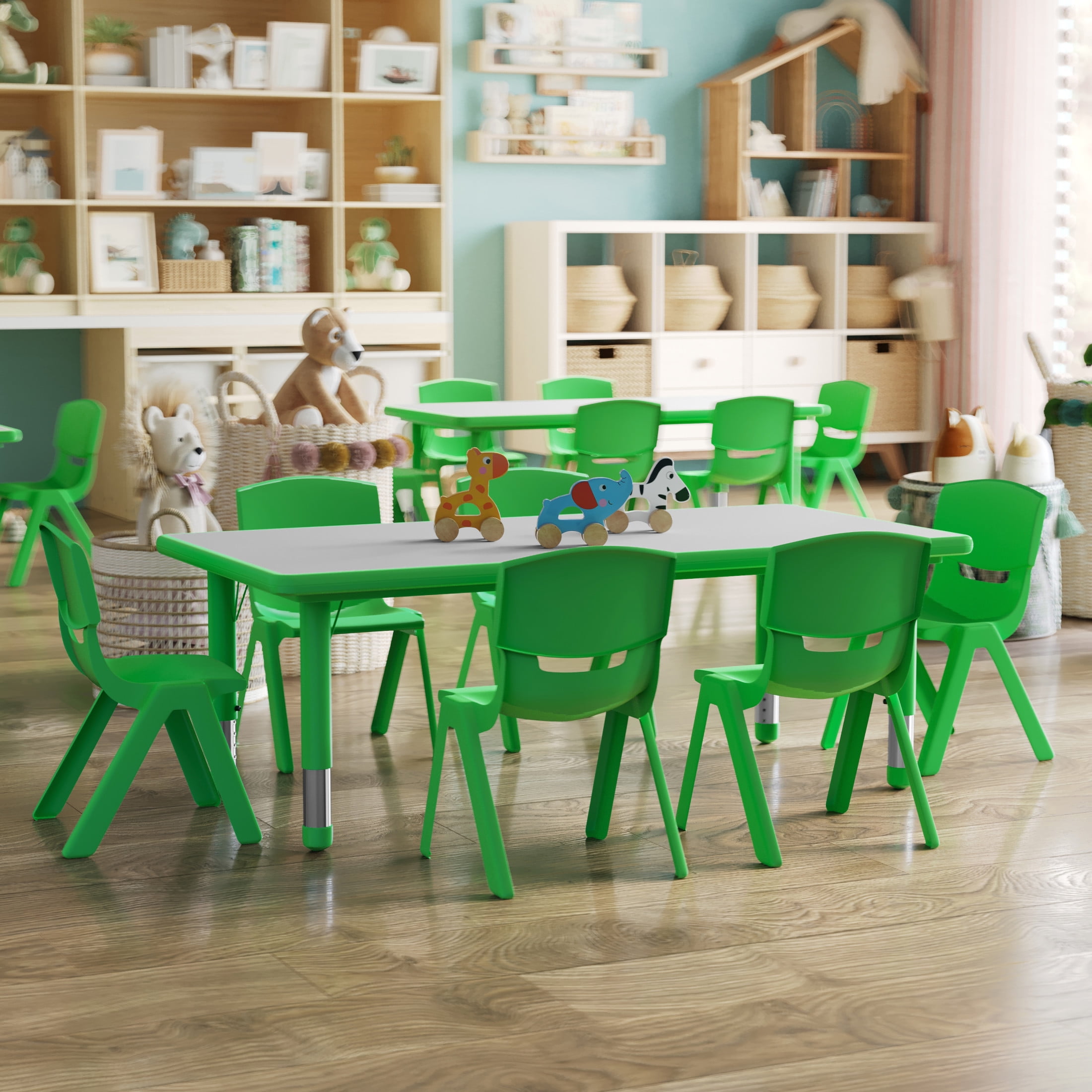 Free Shipping! Flash Furniture Emmy Adjustable Classroom Activity Table ...