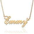 thumbnail image 1 of Emmy Custom Name Necklace Customized Personalized Plated Name Necklace for Mother Daughter Friendship Women Valentine's Day Christmas Birthday New Year Gold, 1 of 7