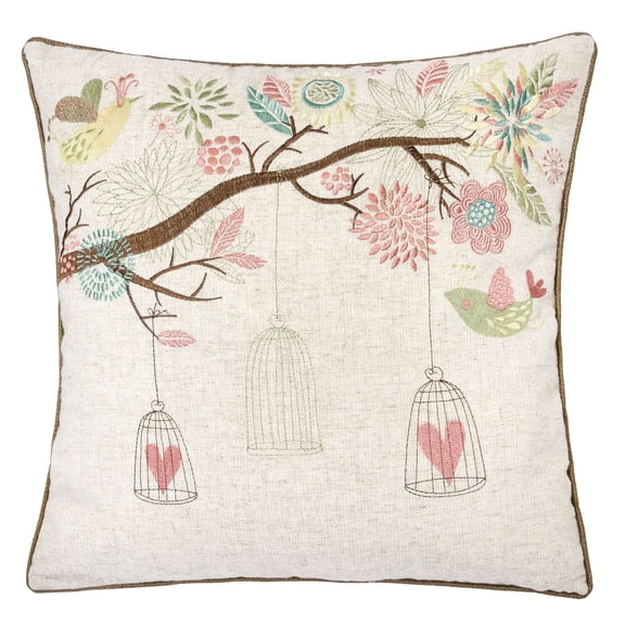 Emmy Multi Color Graphic Polyester 20 in. x 20 in. Throw Pillow