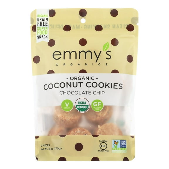Emmy's Organic Cookie Chocolate Chip 6 oz (Pack Of 8)