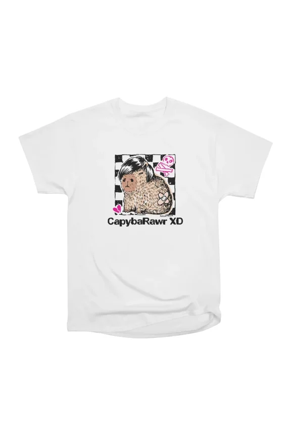 Emo Capybara T-Shirt Tee Gift For Him Merch For Her Apparel For Friend