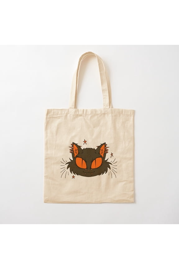 Emo Cat Cotton Tote Bag Canvas Tote Bag, Family Gift For Mother, Her