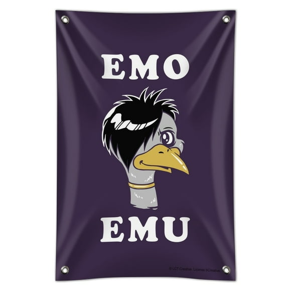Emo Emu Funny Humor Home Business Office Sign