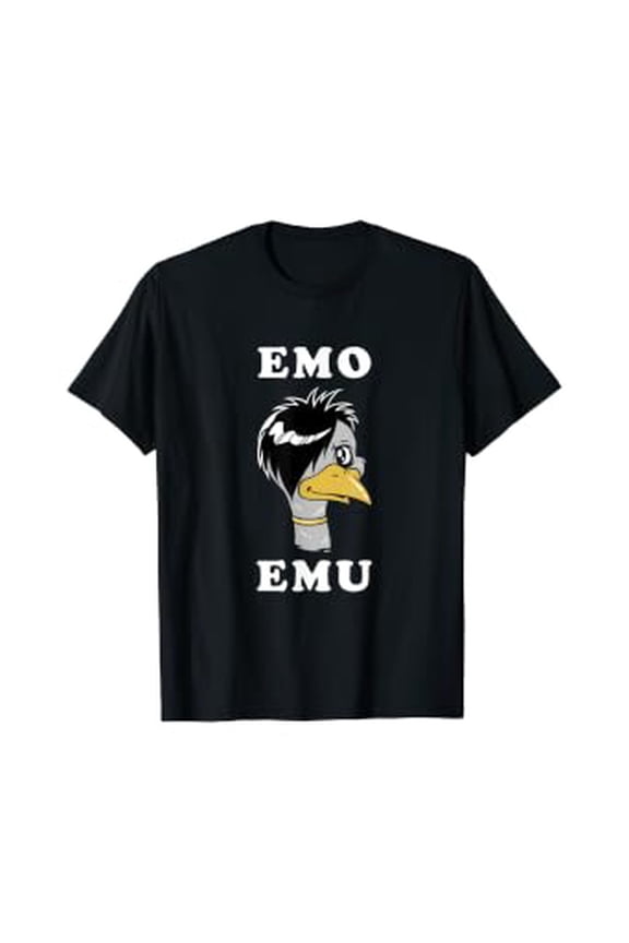 Emo Emu - Metal Goth Emu Bird T-Shirt