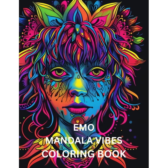 Emo Mandala Vibes: Coloring Book, (Paperback)