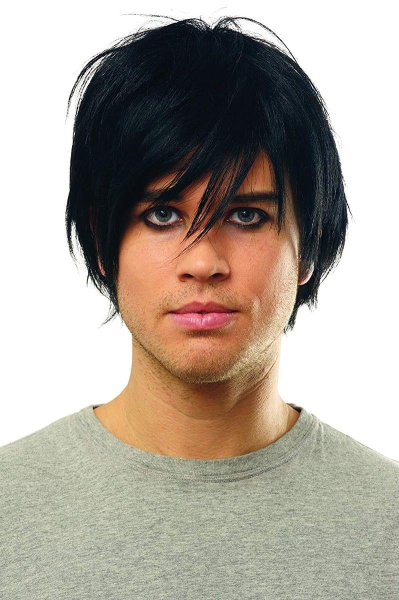 Mens black costume wig online