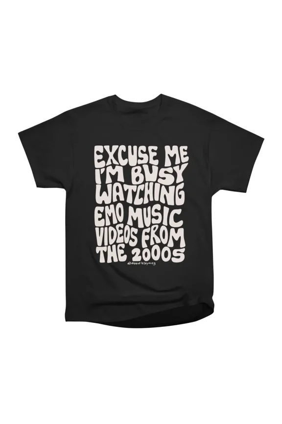 Emo Music Videos T-Shirt Tee Gift For Him Merch For Her Apparel For Friend