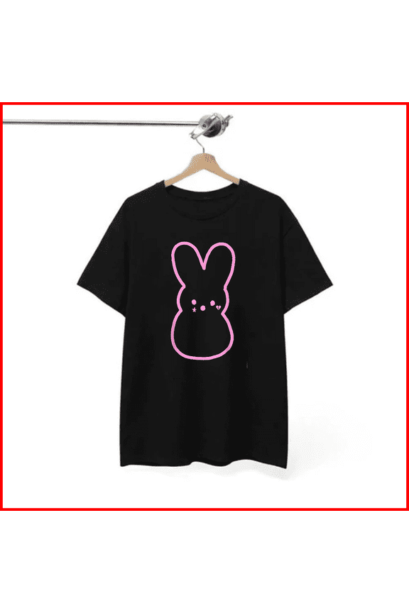 Emo Peep Bunny Tattoo Goth Rap Hip Hop Music Culture Graphic Tee T-Shirt V60078n, S - 5XL