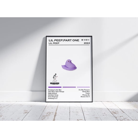 Emo Rap Crybaby Part One Graphic Memorial Wall Art Room Decor, Unframed Poster