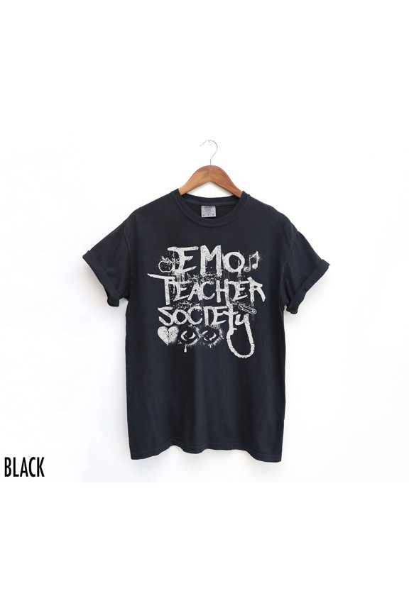 Emo Shirt, Emo Teacher Shirt, Retro Graphic Tee, Goth Teacher Tshirt, 90s Retro Tee, Y2K T