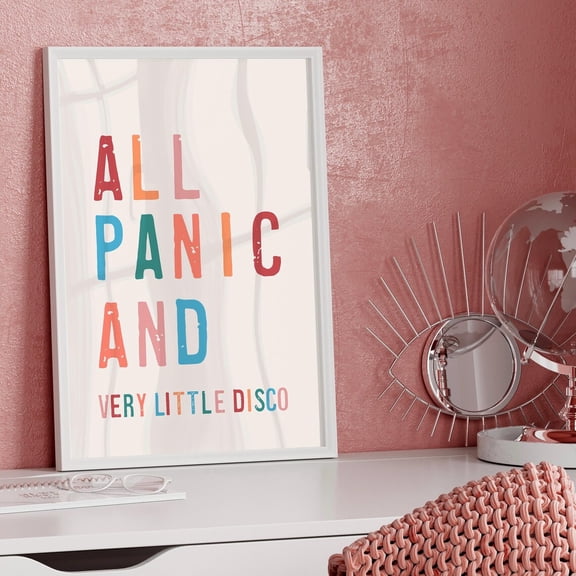 Emo Song Lyric poster, PATD Gallery Wall Art Unframed Paper Print