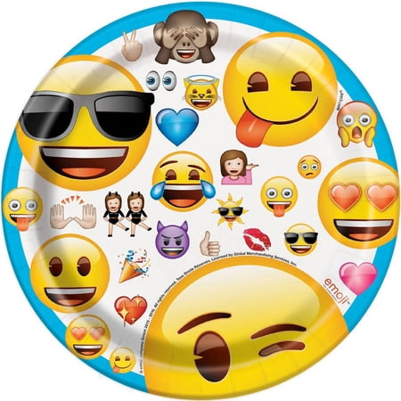 Emoji 7" Cake Plates (8 Count)