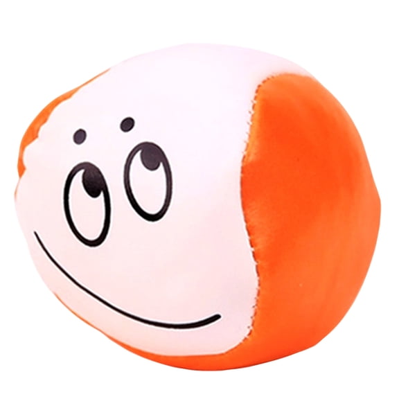 Emoji Bean Bag Toss Game for Adults, 1.97IN Small Soft Sensory Balls, Fun Indoor & Outdoor Active Play Set for Party Favors, 1 Pack,Orange