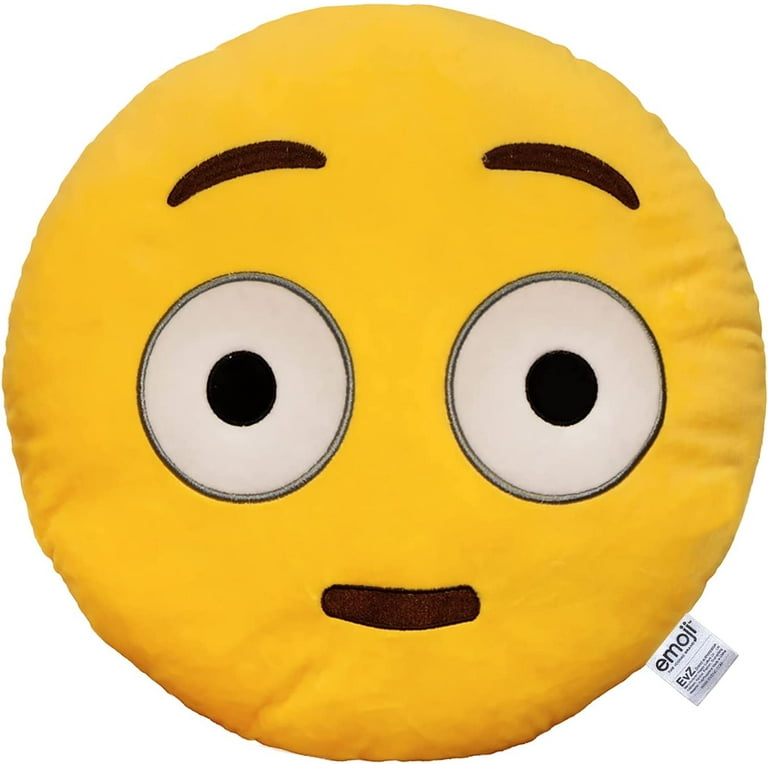 Emoji Blankly Face Emoticon Cushion Stuffed Plush Soft Pillow 32cm Yellow Walmart