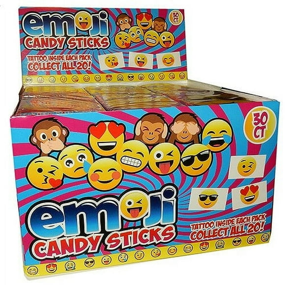 Emoji Candy Sticks Tattoo Inside each pack 30 Count