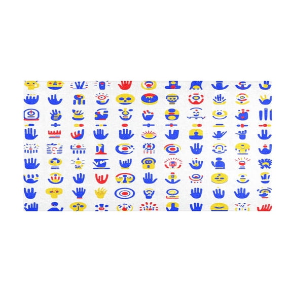 Emoji Collection 39x20" Bath Mat Carpet, Absorbent and Non-Slip for Kitchen or Bathroom, Quick-Drying