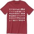 thumbnail image 1 of Emoji Emoticons Amazing Graphic Design Men's T-Shirt, 1 of 4