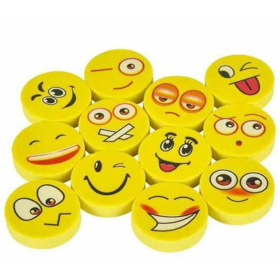Emoji Erasers, Capsule Toy, 250 pieces, 1.1inch Acorn Capsules