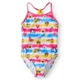thumbnail image 1 of Emoji Girls 4-6x All Over Print One Piece Swimsuit, 1 of 3