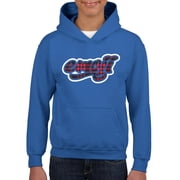 Emoji Graffiti Plaid - Red Urban Street Art Design Youths Hoodie