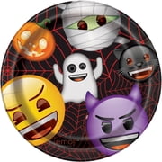 Emoji Halloween Paper Plates, 9in, 8ct