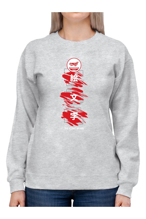 Emoji Kanji Art - The Iconic Brand Graphic Women's Sweatshirt
