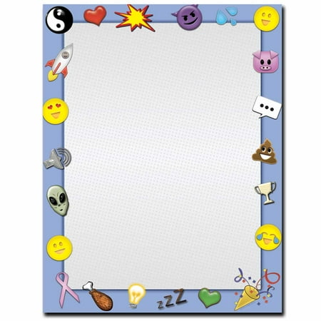 Emoji Letterhead Laser & Inkjet Printer Paper,100 Sheet Pack