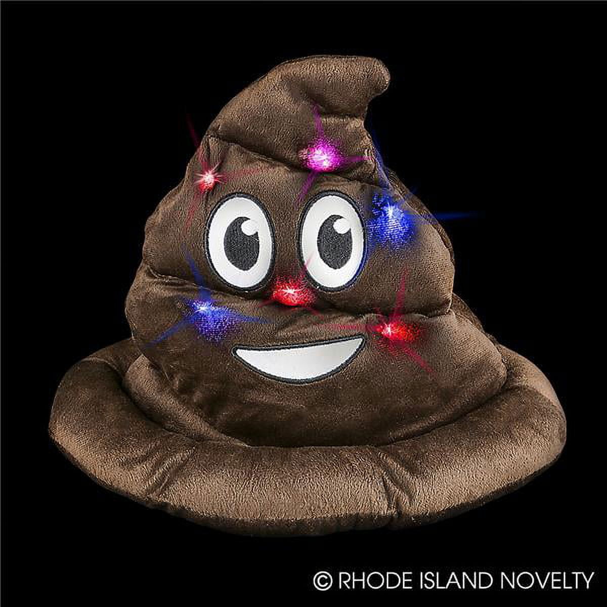 Rhode Island Novelty - Poop Emoticon Plush Key Clip - Surprised (2.75 inch)