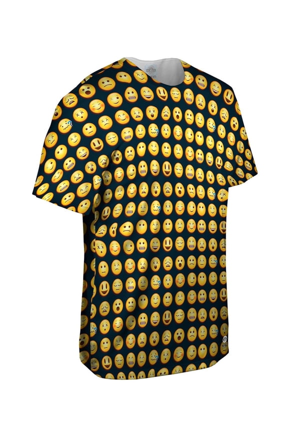 Emoji Me Happy Mens T-Shirt All Over Print
