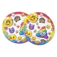 thumbnail image 1 of Emoji Rainbow Poop Wink & More Dessert Party Plates - 2 Packs of 8 - 16 Total, 1 of 4
