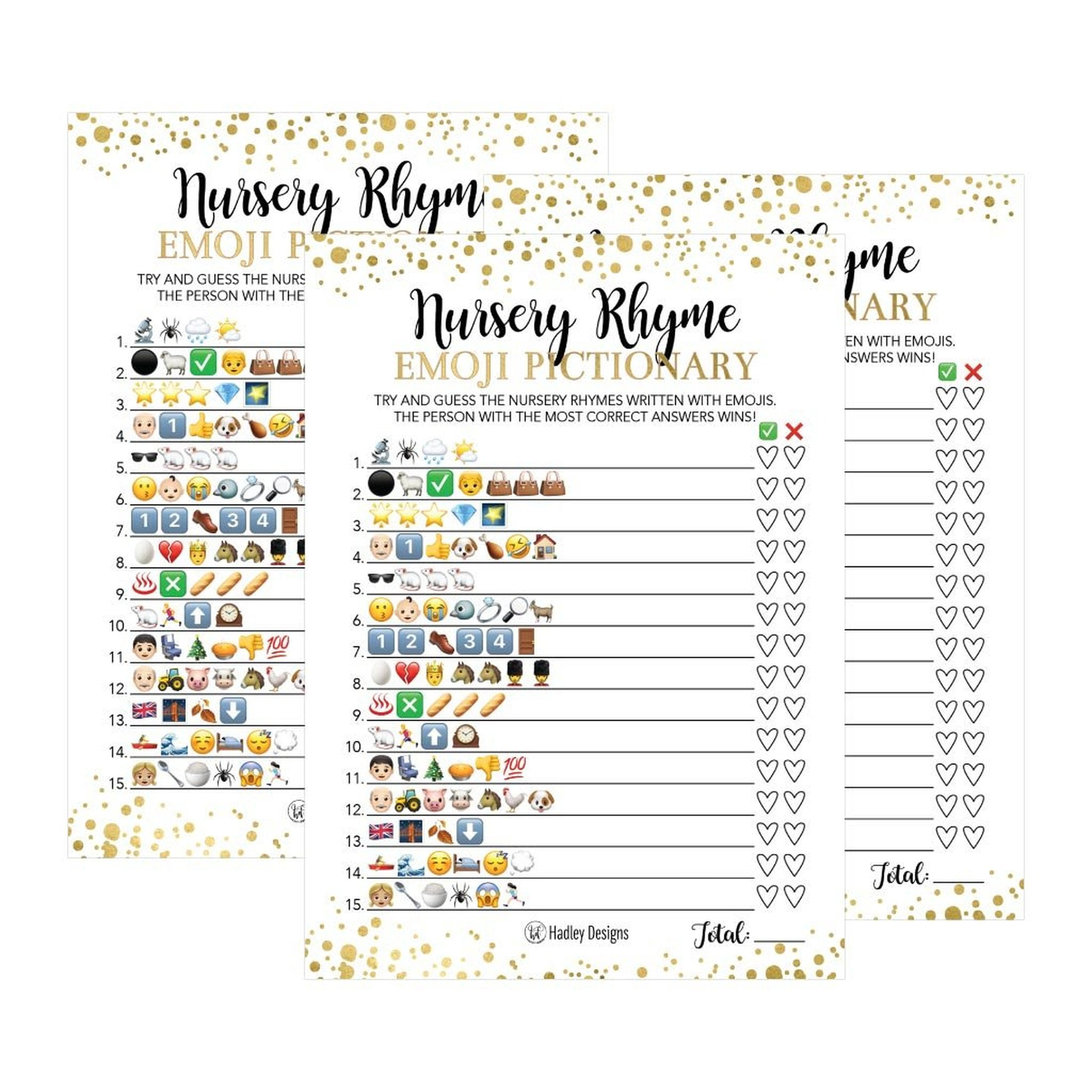 Emoji Rhyme Party Pack: 25 Fun Nursery Game Ideas for All Ages ...