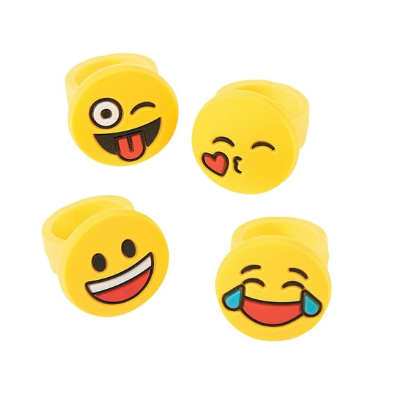 Emoji Ring - Jewelry - 12 Pieces