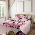 thumbnail image 1 of Ambesonne Emoji Fitted & Top Sheet Set with Shams, Graffiti Tag Angry Look Face, Pale Pink Hot Pink Black, 1 of 1