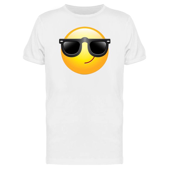 Emoji Smirk Sunglasses Tee Men's -Image by Shutterstock