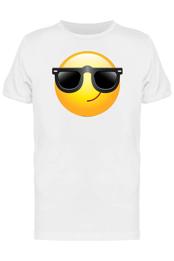 Emoji Smirk Sunglasses Tee Men's -Image by Shutterstock